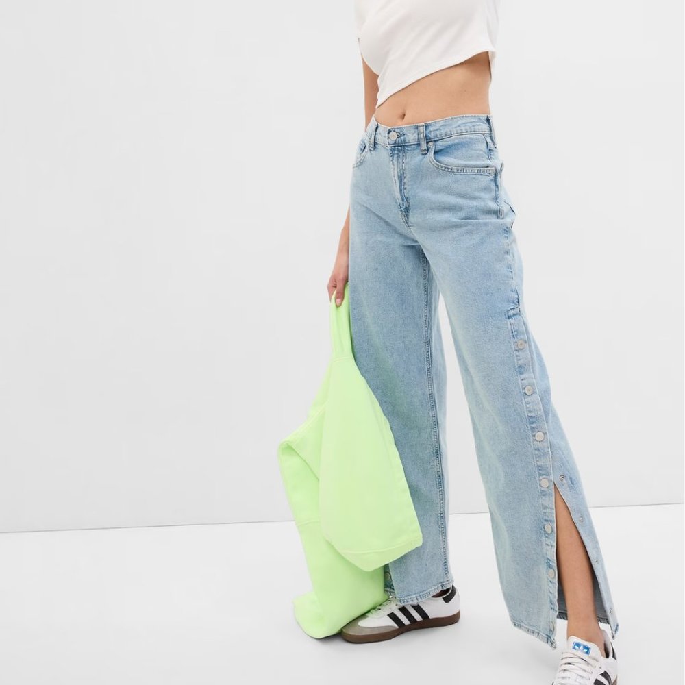 GAP Light Blue Flare & Wide Leg Jeans